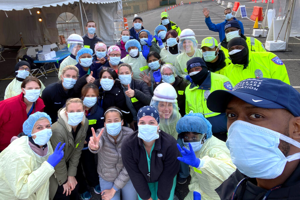Even in uncertain times, morale remains high among the Penn Medicine health workers and staff who are working at the front lines of the coronavirus pandemic. (Image: Penn Medicine)
