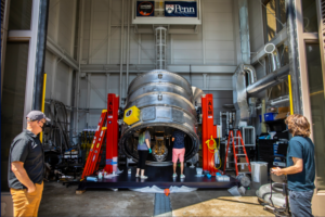 Mark Devlin’s lab was able to safely get back to work on the large aperture telescope receiver (LATR) for the Simons Observatory, but the overall timelines for this international project still face significant delays.